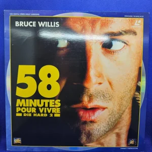 58 Minutes Pour Vivre Die Hard 2 LaserDisc PAL Bruce Willis Action Cinémascope